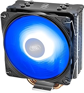 DEEPCOOL GAMMAXX GTE V2, Ventilateur de processeur PC, 4 Caloducs, Ventilateur 120mm PWM, Intel & AMD