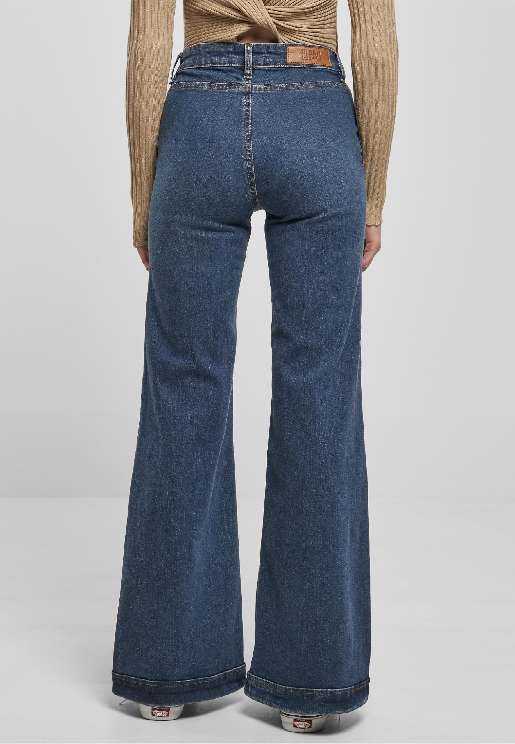 Urban Classics Damen Ladies Vintage Flared Denim Pants