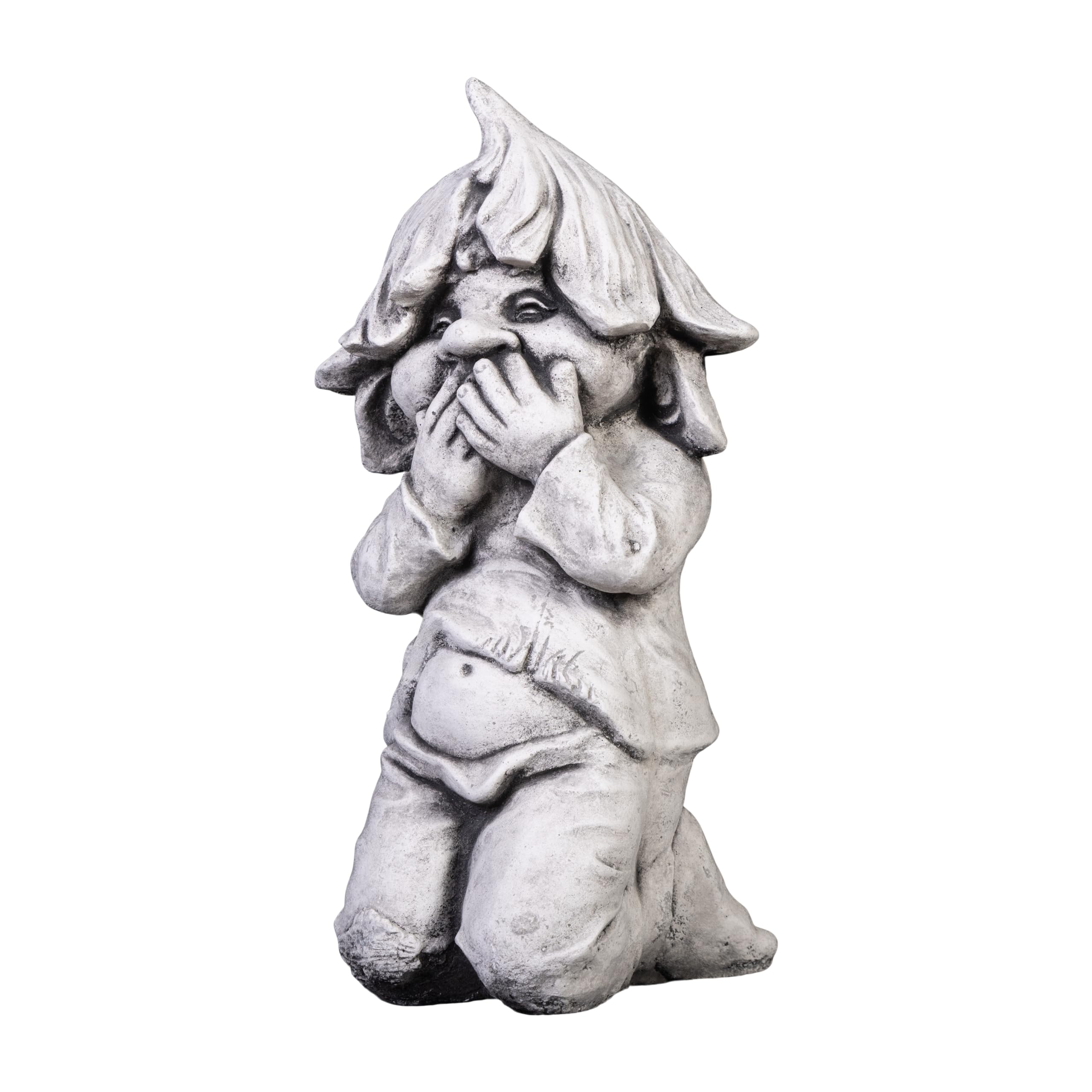 gartendekoparadies.de Gnom als Stiller Beobachter, Steinfigur Wichtel