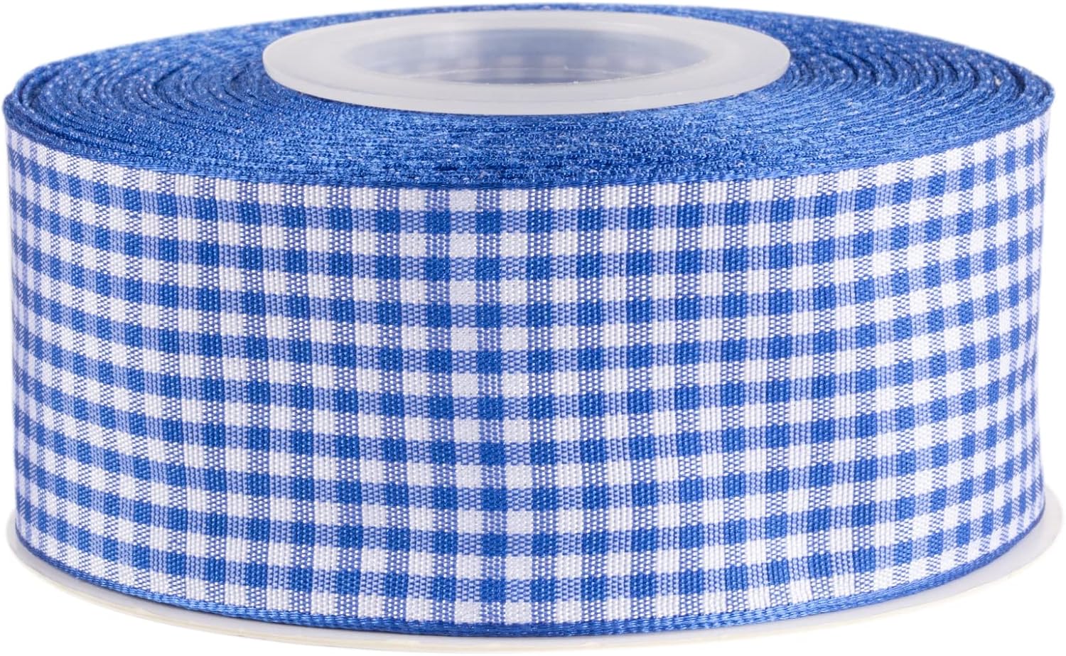 AVANAVA Gingham Ribbon 40mm Plaid Polyester Check Woven Ribbon for Crafts Gifting and Wedding (22 Meters-Roll, Royal) - Image 4