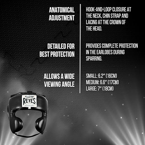 Miniatura 3 de CLETO REYES Casco de boxeo con protección para las mejillas para hombres y mujeres, protector de cabeza protector de la cara, para sparring y pelea