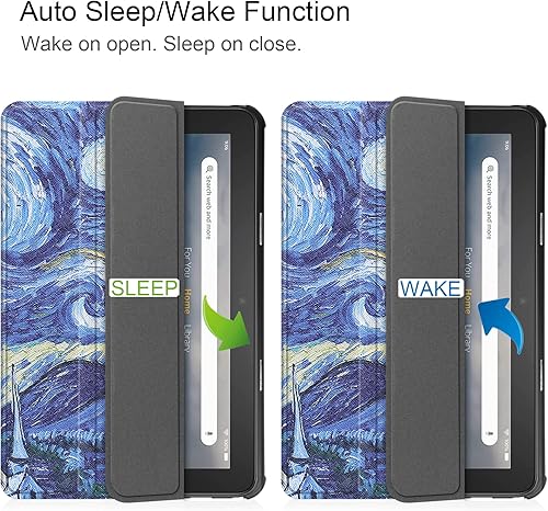 Miniatura 2 de Dteck Funda para tablet Kindle Fire 7 de 12 generación, versión 2022, funda para niños para tablet Fire 7, funda protectora ligera de alta calidad