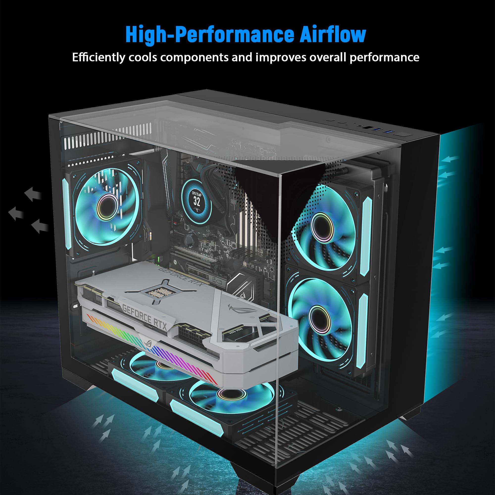 Amazon.co.jp: GOPIE Mini ITX コンピューターケース T03 ブラック