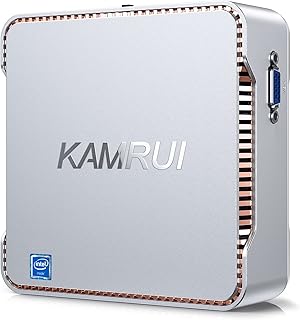 Mini PC 8GB RAM 256GB M.2 SATA SSD, 12th Intel Alder Lake- N95 (up to 3.4GHz) Mini Desktop Computer, Support 4K Dual HDMI, Gigabit Ethernet, 4 USB, WiFi-5, BT4.2, VESA, Small Form Factor PC