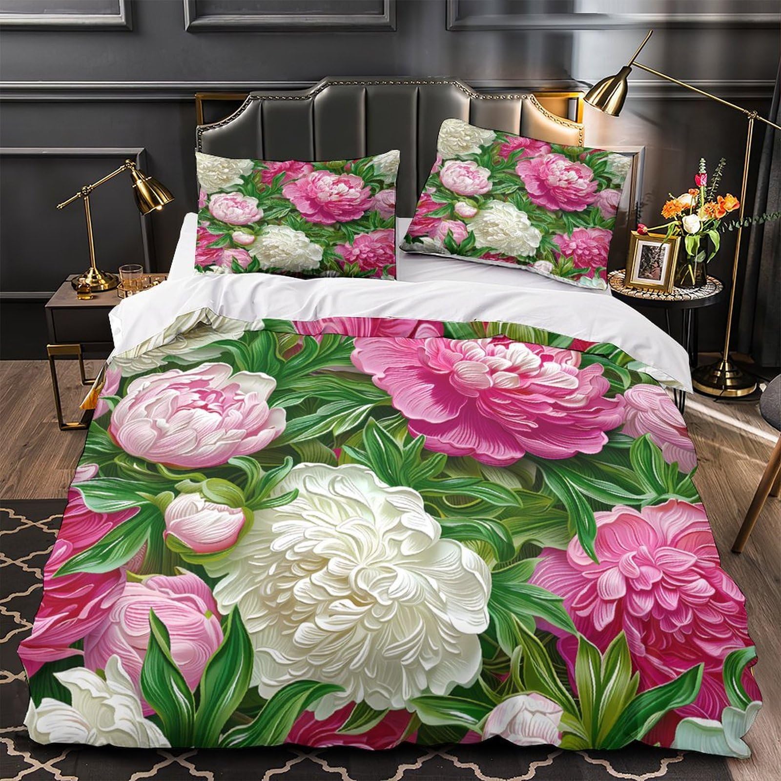 Housse de couette pingouin hypoallergique contre les acariens parure de lit double 200x200