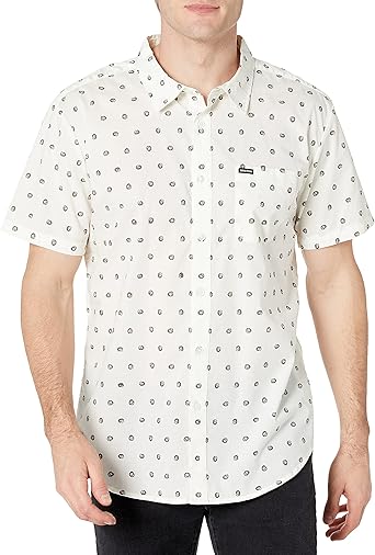 Brixton Men's Charter Print S/S WVN at 