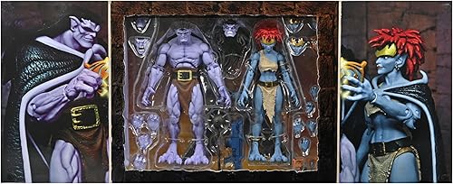 Miniatura 3 de NECA Paquete de 2 figuras de acción coleccionables de gárgolas Vows Ultimate a escala de 7 pulgadas, Goliat y Demona
