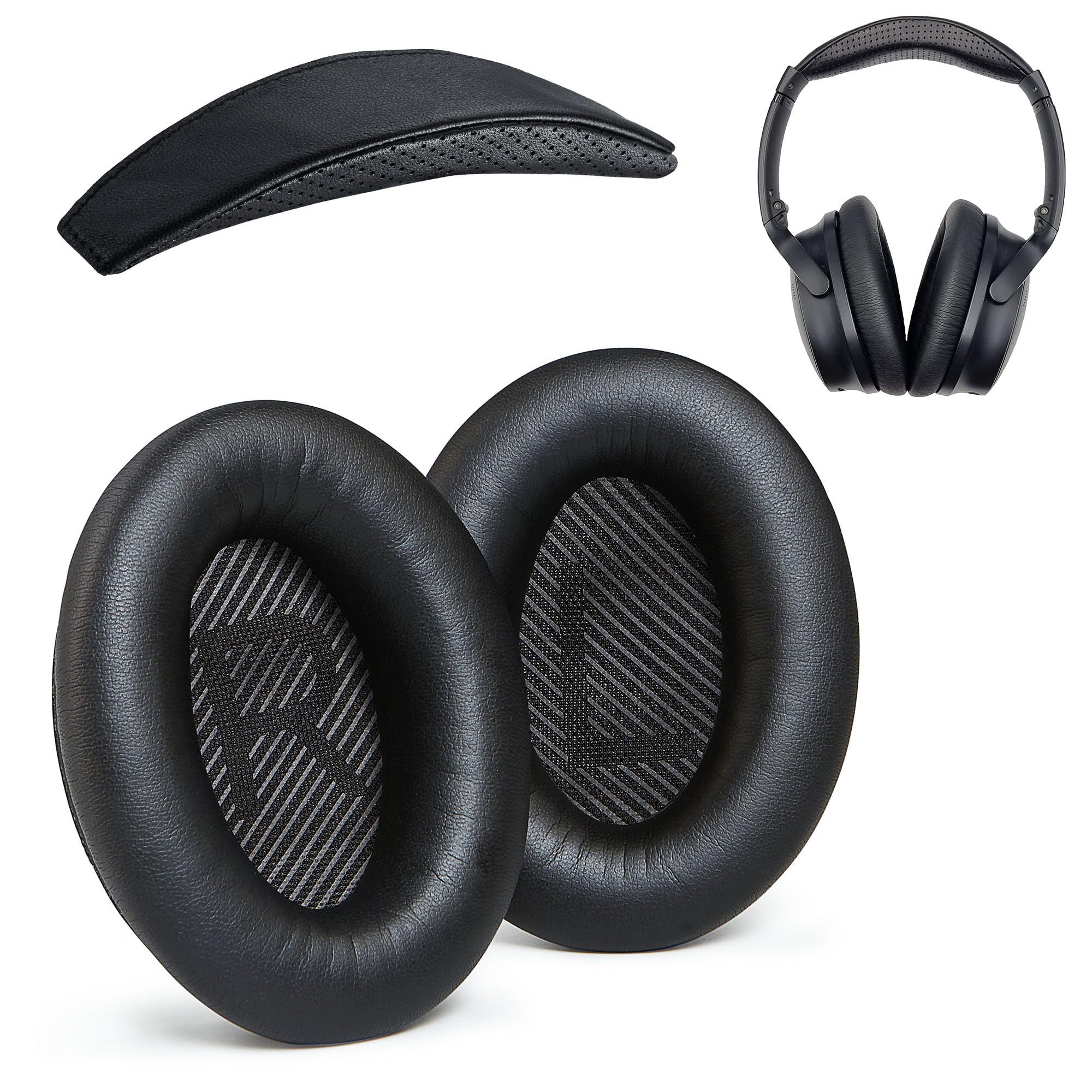 QC35 ear pads and headband combo