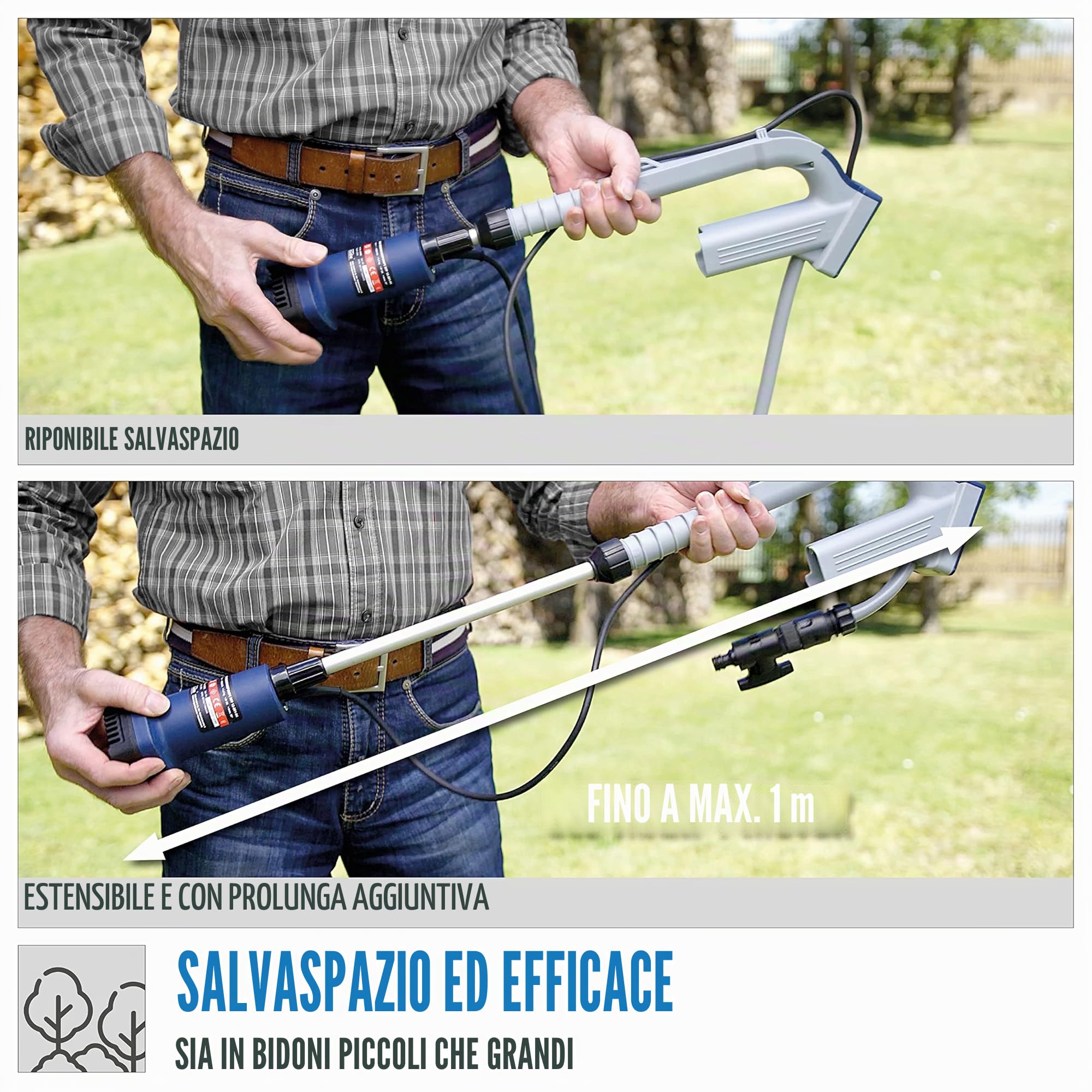 Güde Pompa impermeabile a batteria RFP 12 – 201 – 04 (12 V, 1500 l/h, test buono, protezione contro il funzionamento a secco, altezza 11 m, dimensione massima grana 0,5 mm, rubinetto di