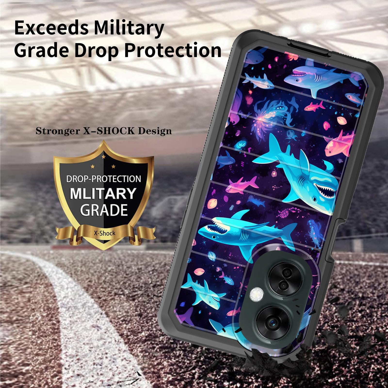 Funda para Oneplus Nord N30 5G/CE 3 Lite, cuerpo completo, a prueba de golpes, protección contra caídas, a prueba de polvo, resistente, 3 capas, militar, resistente, duradera, para Oneplus