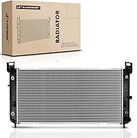 A-Premium 34" Radiator w/ Transmission & Engine Oil Cooler for Chevy Silverado Tahoe Suburban GMC Sierra Yukon Cadillac Escalade 1999-2014