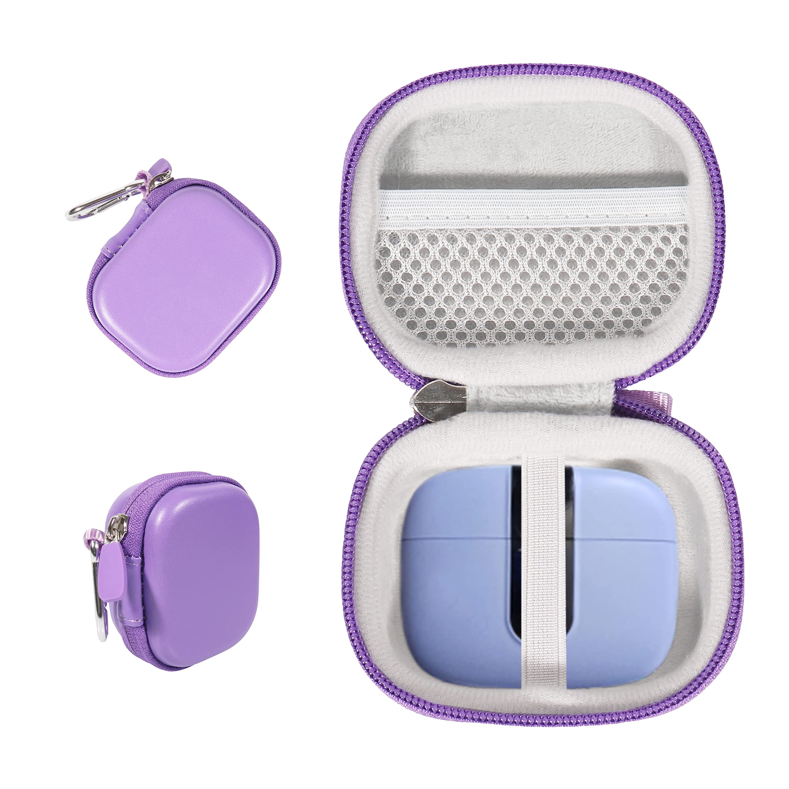 Alltravel True Wireless Earbuds Case Compatible with TAGRY X08, TOZO Wireless Earbuds Like T6, T12, TA, NC9, NC2 (Purple)