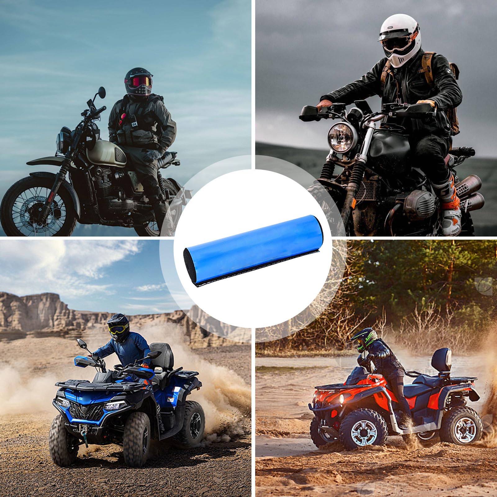 Protège-volant - Coussin en mousse Crossbar, housse de volant de motocross, coussin Dirt Bike | Protection de coussinet absorbant les chocs haute densité Protection de poitrine ergonomique pour moto
