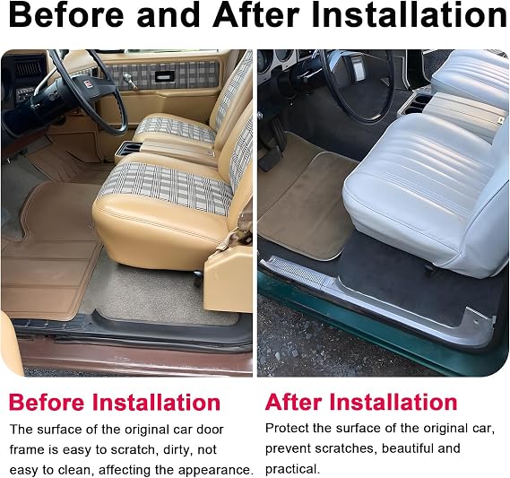 Door Sill Guards Kit Compatible with Chevy GMC 19781987