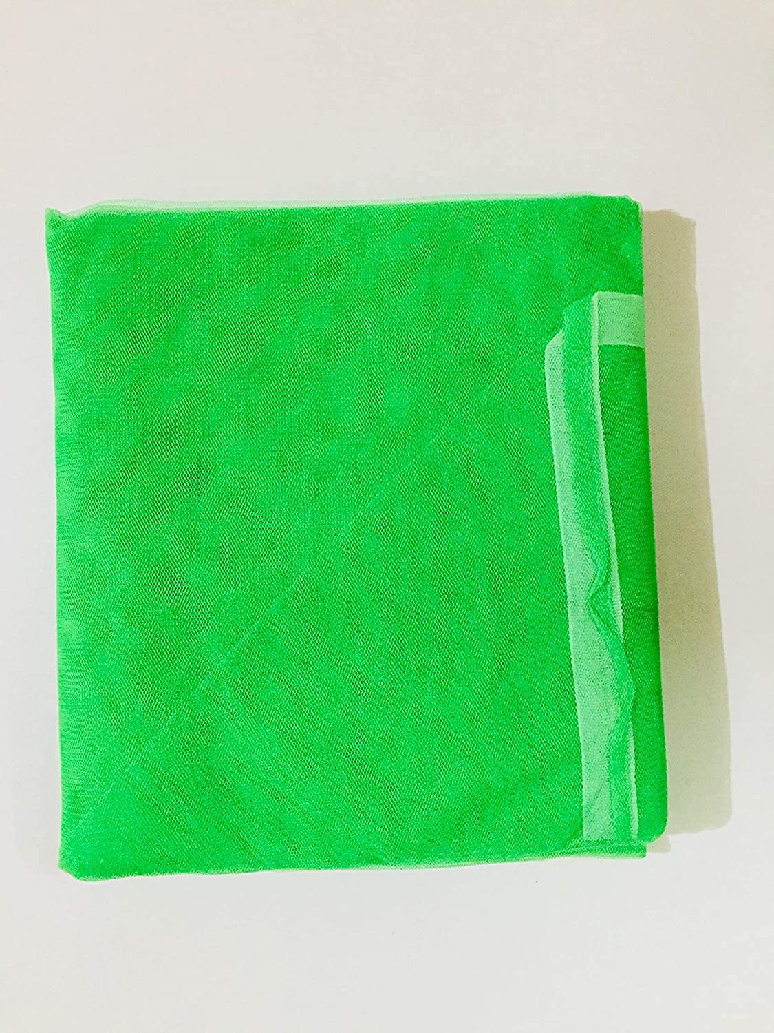 King Shine Mosquito NET for Double Bed Nylon Material-Mosquito Net for Baby | Bedroom | Family | Size Bed Mosquito Net | Suitable for Singal- Double Bed | Machardani for Bed FT (Green-8x8) 1