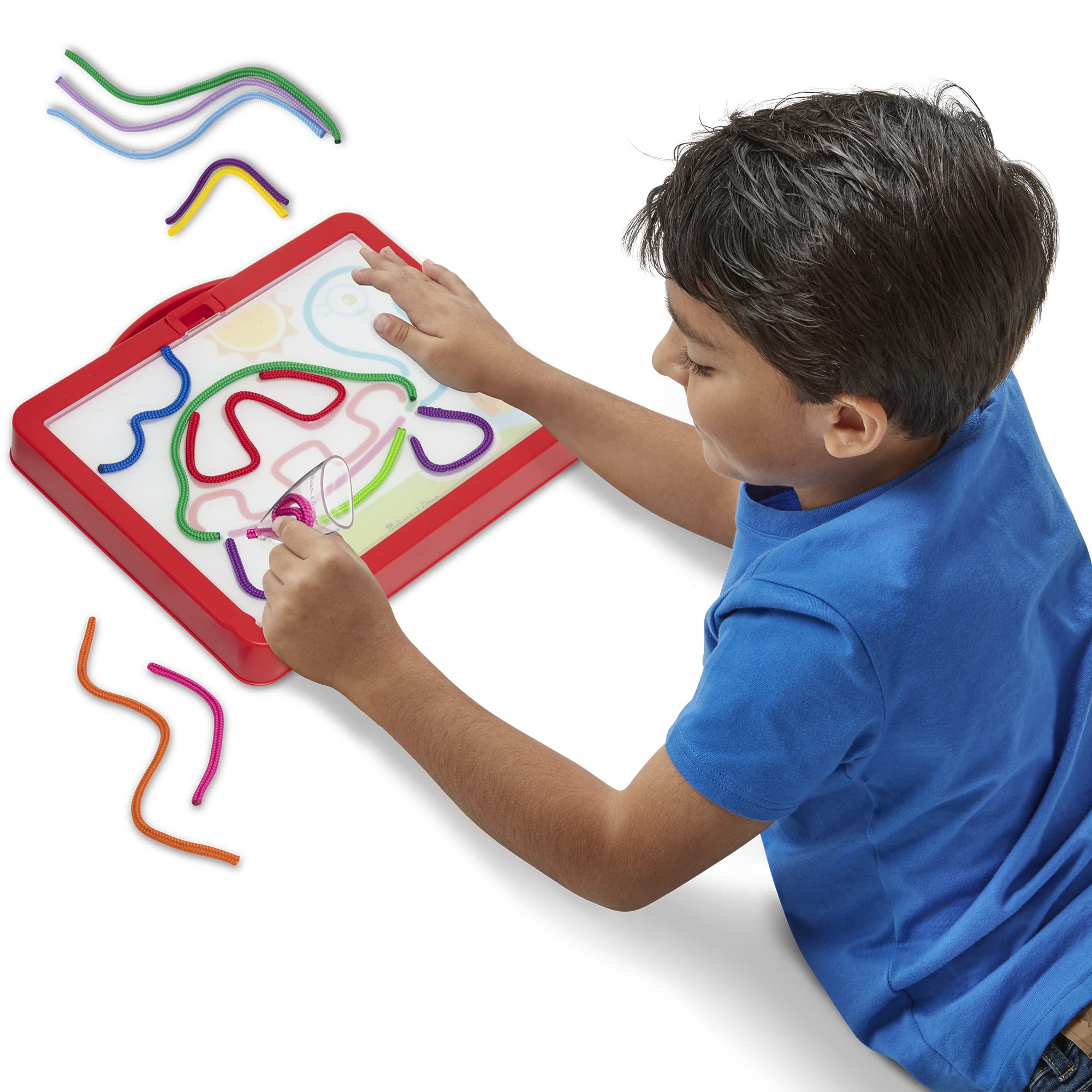 Melissa & Doug 40619 Rainbow Cord & Picture Pattern Maker | Arts & Crafts | 3+ | Gift for Boy or Girl, Multi-Color