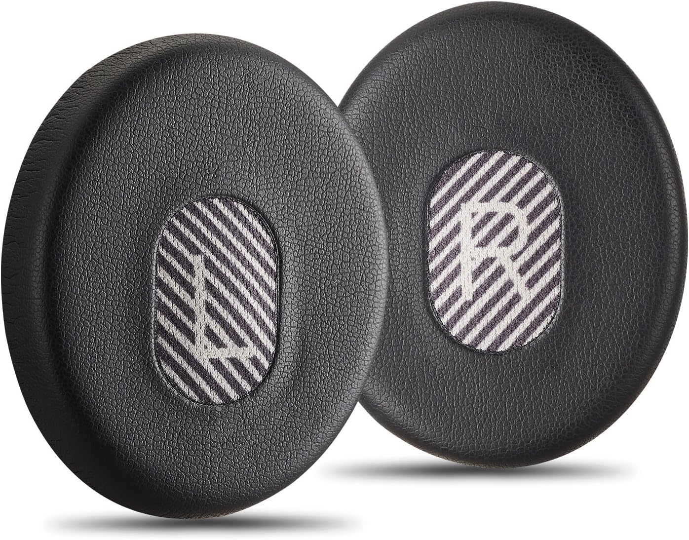 Premium Ear Pads Compatible with Bose QuietComfort 3 (QC3) and Bose On-Ear (OE) Headphones with Grey/Black scrims and L and R Lettering. Premium Protein Leather | Soft High-Density Foam
