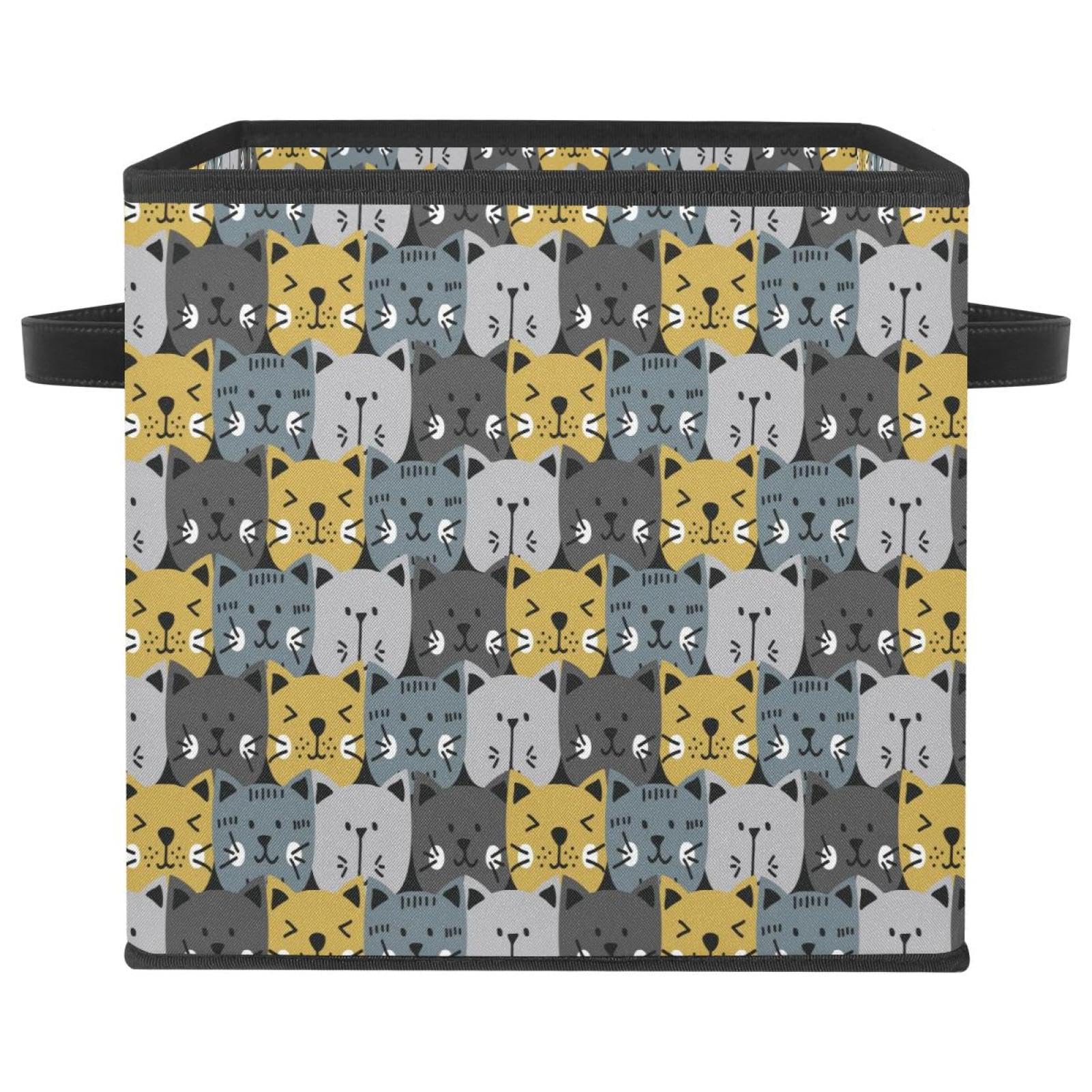 Cube organisateur pliable motif chat pour harmoniser la chambre des enfants