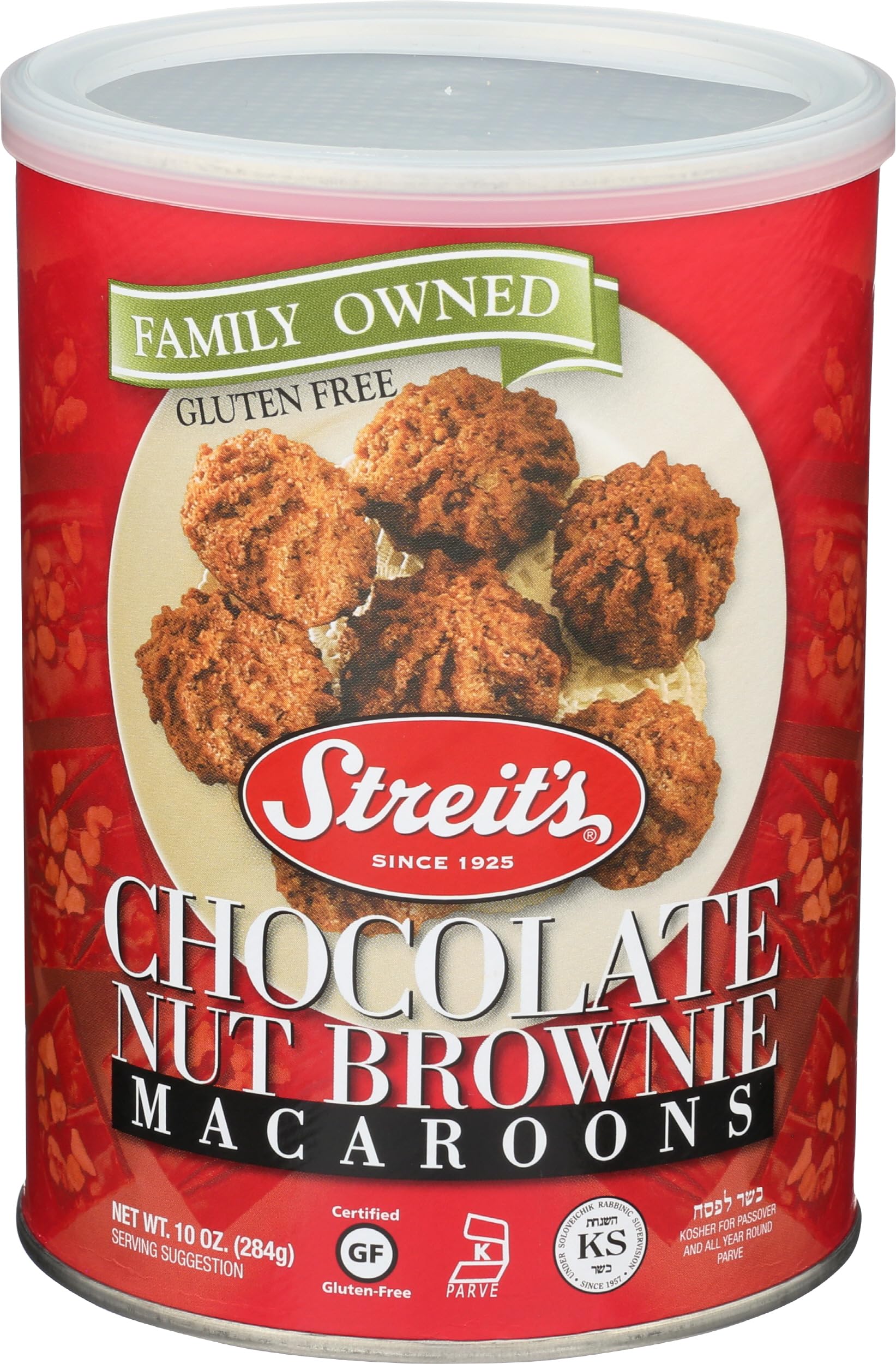 Streit's, Macaroon Chocolate Nut Brownie, 10 Ounce