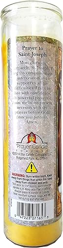 Vista 2 de Vela Devocional Amarilla San José (San José)