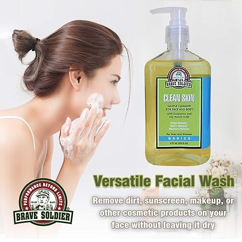 Miniatura 9 de Limpiador facial Clean Skin para hombres y mujeres, lavado facial hidratante para piel sensible, grasa o seca, removedor de maquillaje suave,