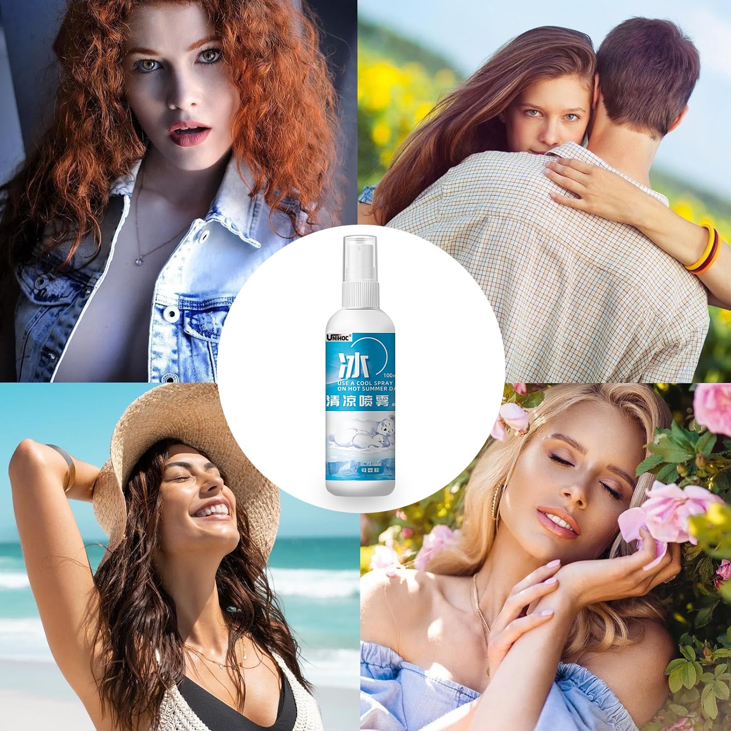Spray de Enfriamiento de Niebla, Spray Portátil para Aliviar Los Sofocos, Fresco Larga Duración en Verano, Spray Corporal Refrescante para Verano para Excursiones