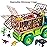 TEMI Dinosaur Truck Toy for Kids 3-5 Years, Triceratops Transport Car Carrier with 8 Dino Figures, Activity Play Mat, Dino Eggs and Trees, Capture Jurassic Dinosaurs Play Set for Boys and Girls