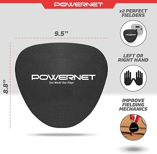 Miniatura 3 de PowerNet Perfect Fielder - Equipo de entrenamiento de softbol y béisbol, manos suaves, equipo de práctica de béisbol para mejorar el tiempo de