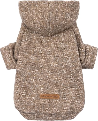 Fitwarm Sudadera con capucha de forro polar para perro, teñido anudado, ropa de invierno para perros pequeños, hembras y niños, sudadera ligera para