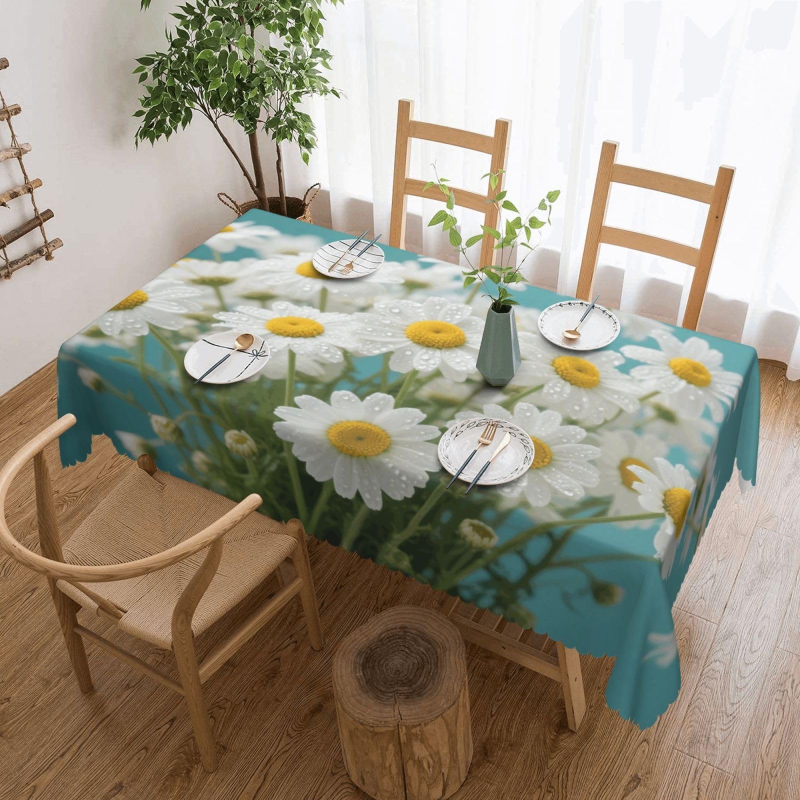 Nappes de jardin et fête Belle Fleur 137x183cm pour vos repas en extérieur