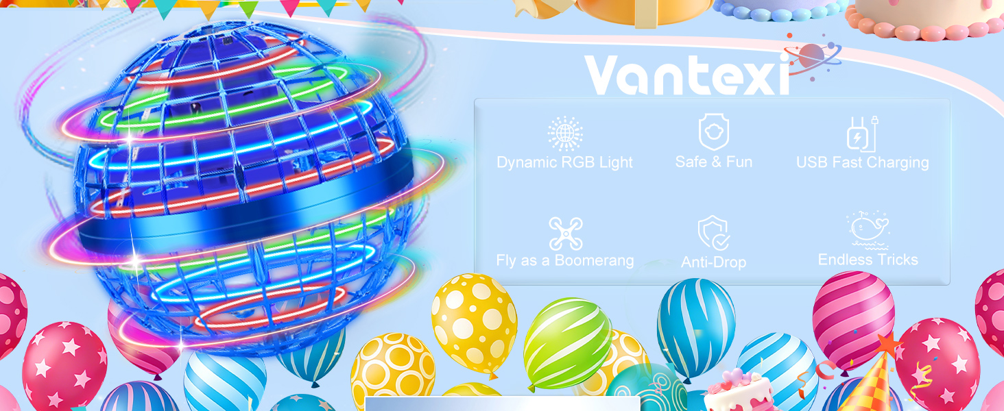 Amazon.com: Vantexi Flying Orb Ball Toy,2026 Upgraded Parachute
