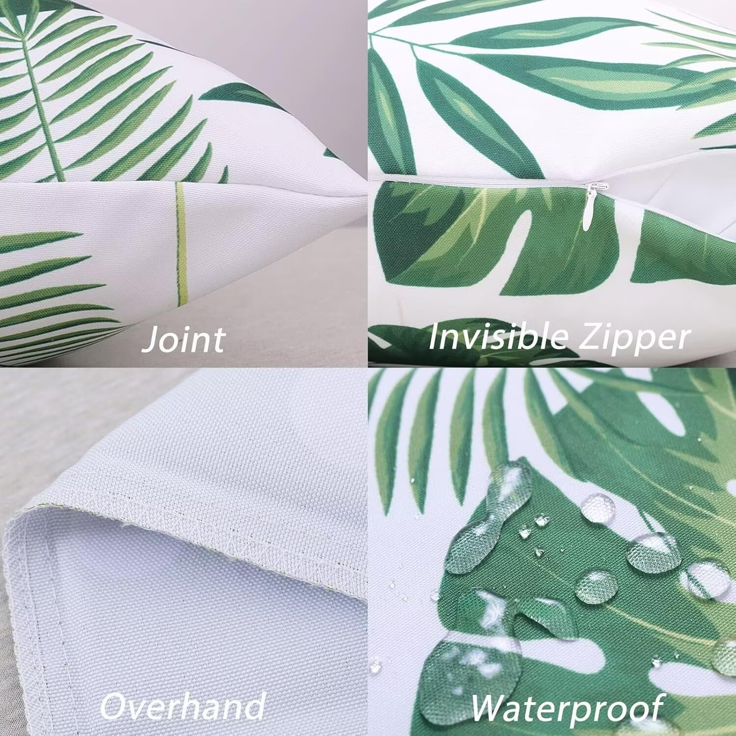 Kwiaty Zestaw 2 poszewek na poduszki Sofa Dekoracyjne Poszewki na poduszki Miękkie lniane poszewki na poduszki Luksusowy styl Sofa Sypialnia 60 x 60 cm Poszewki na poduszki zewnętrzne owca 0P-358