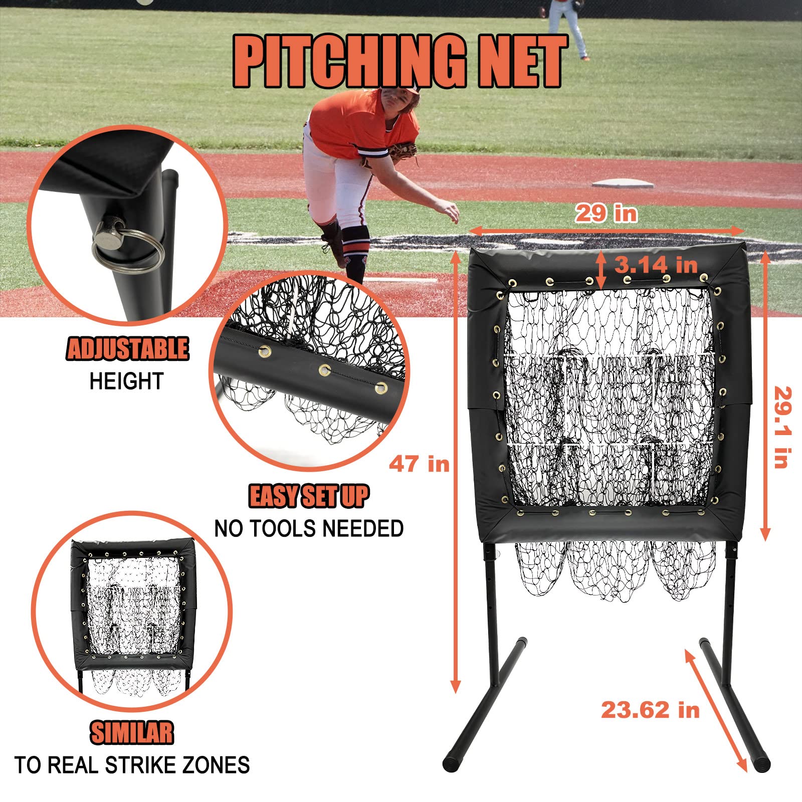 Amazon | 野球とソフトボールピッチャー、ストライクゾーン付き9