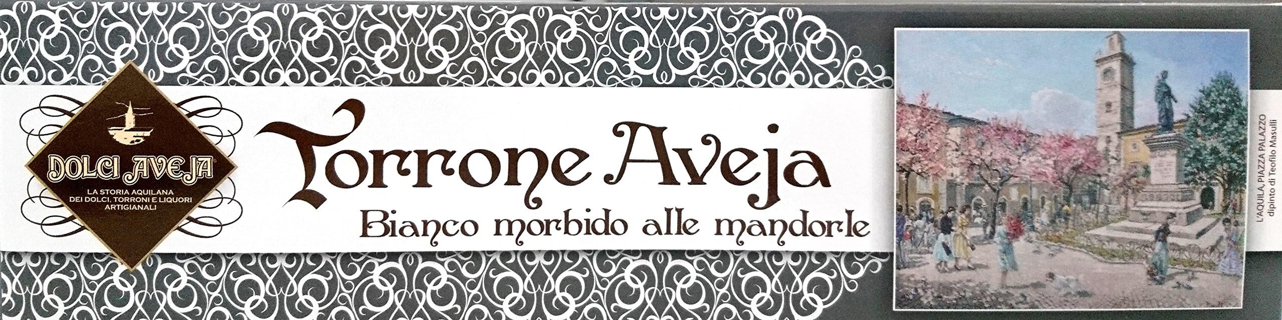 Soft White Almond Nougat with Honey - 2x180 gr - Dolci Aveja