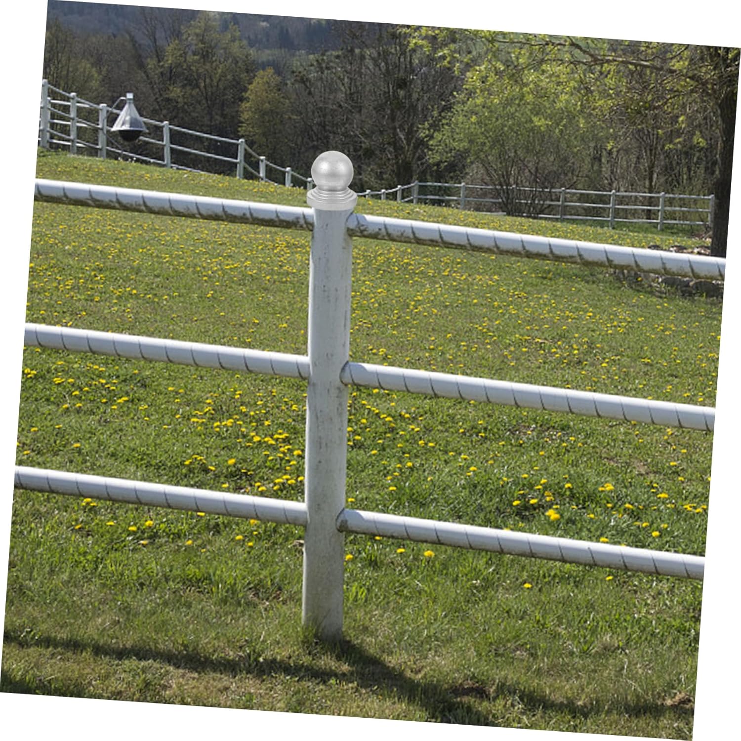 ARTIBETTER 12pcs Decorative Fence Post Caps Shape Covers and Easy to Install for Outdoor Fencing Column Wraps and Garden Decor