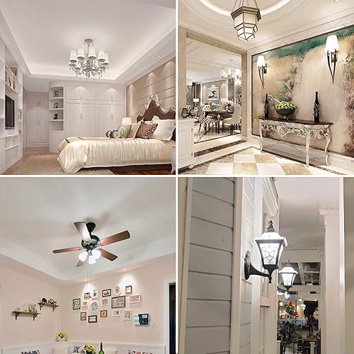 Miniatura 6 de Cotanic Bombilla GU24 4000K Luz diurna A19 Bombilla LED para ventilador de techo, bombillas de 2 puntas con base de bloqueo GU24 Twist-in Lock 9W