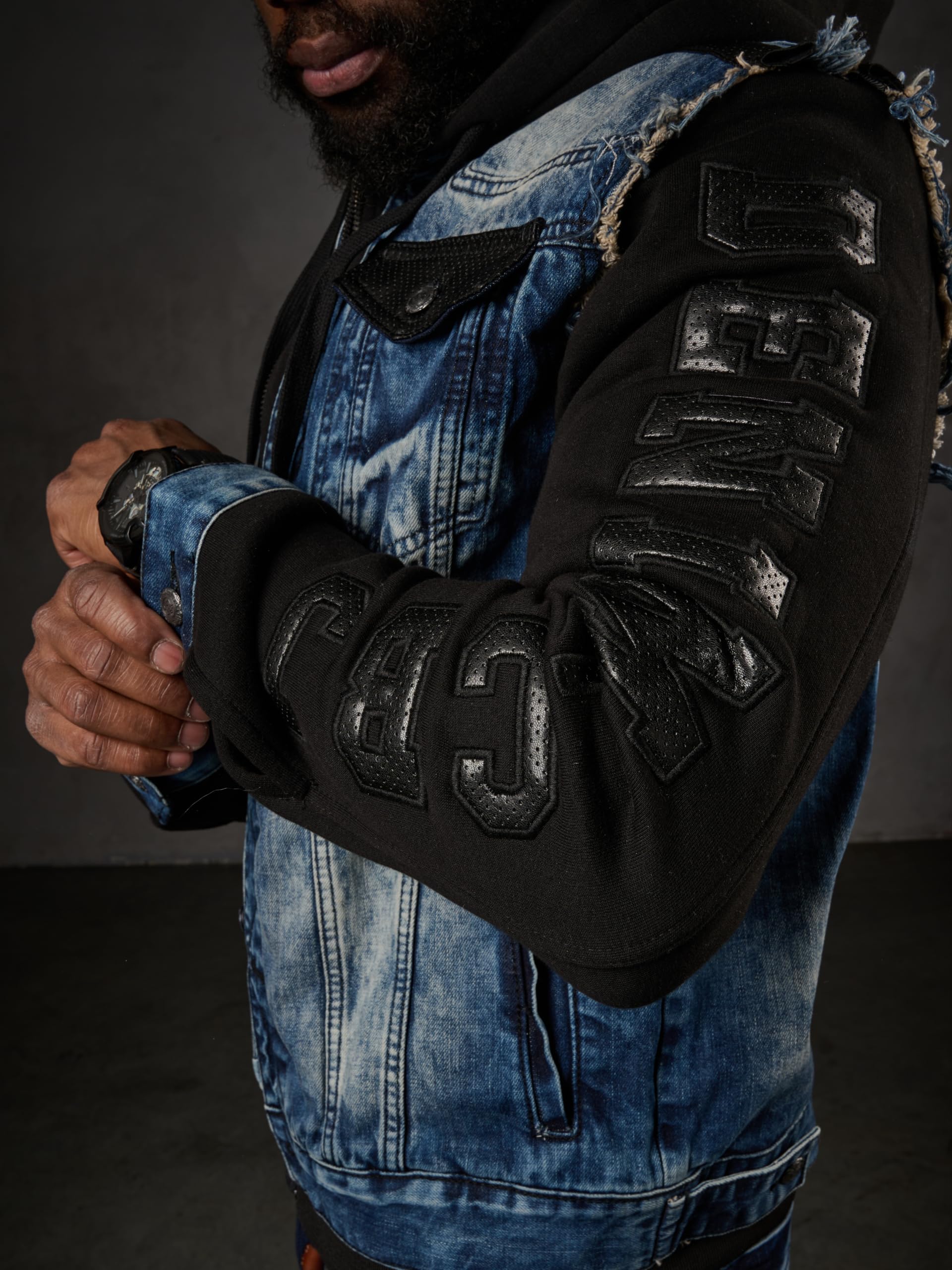 Cipo & Baxx Herren Jacke – Kapuzenjacke für Übergangszeit & Freizeit | Casual Streetwear