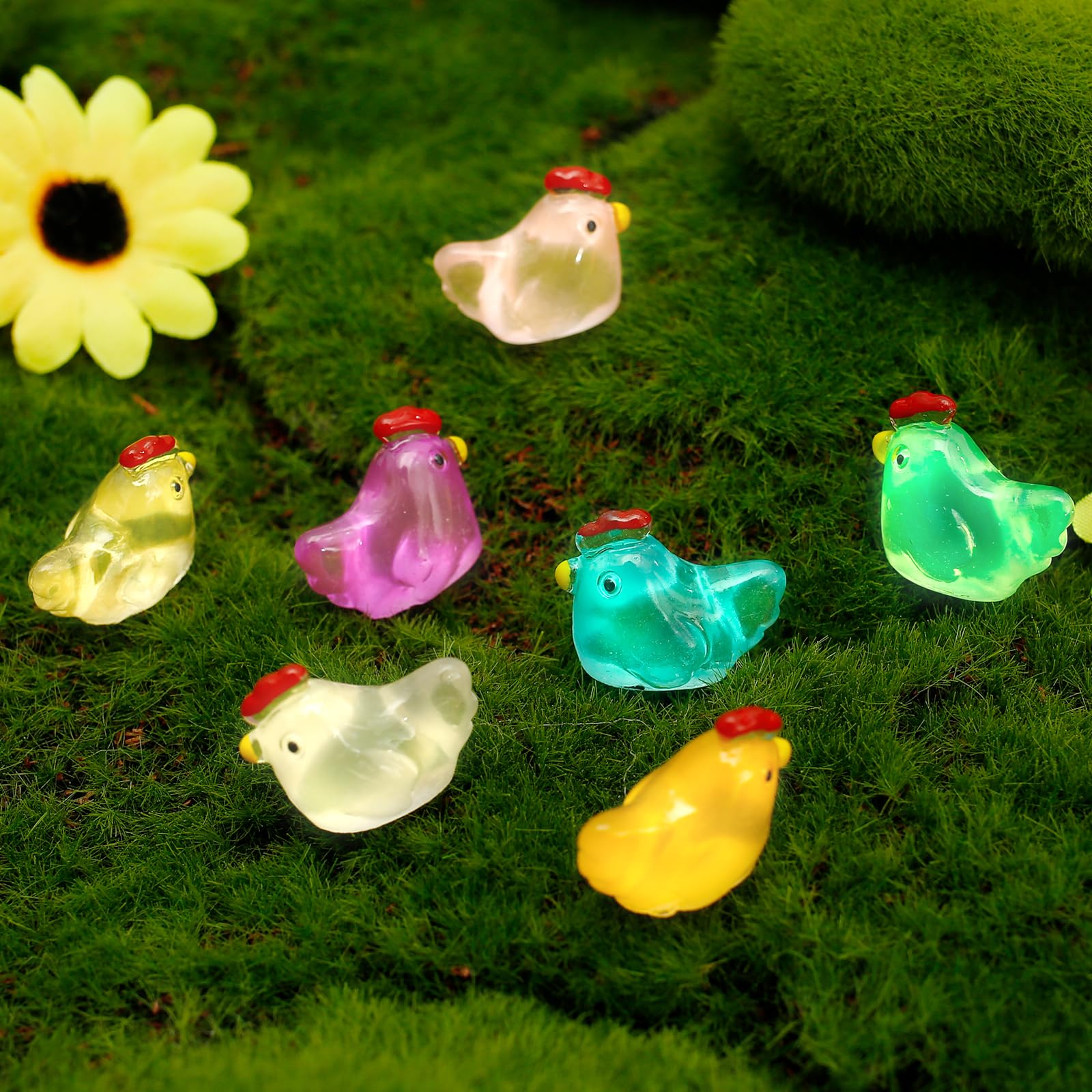 12 Pcs Glow in the dark Koe Ornament MGKEOUF Glow in the dark Beeldje