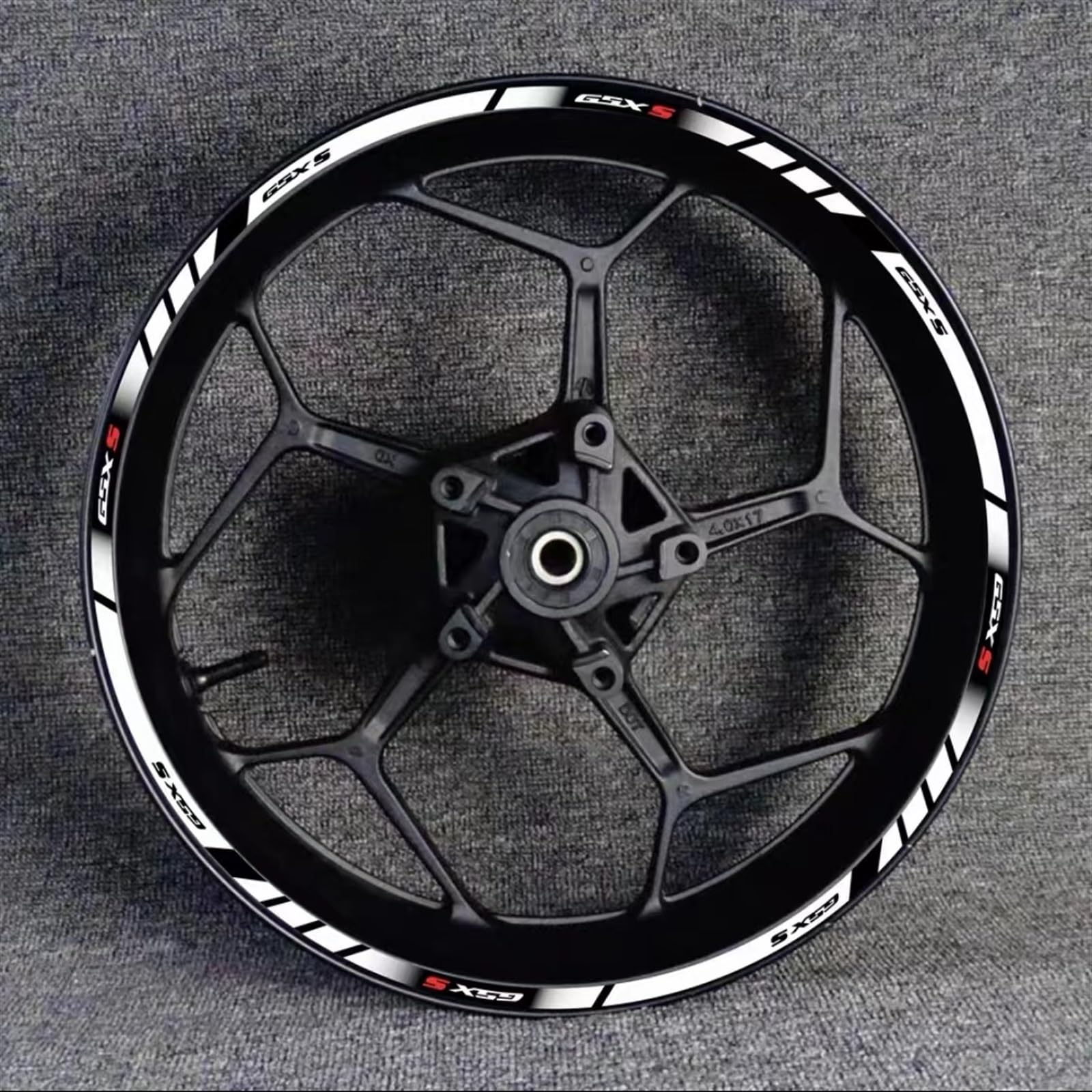 Motorcycle Wheel Rim Hub Decal Decoration Set for Suzuki GSX-S750 GSX750S GSXS750 Gsxs 750 S750 Decorative(Color18)
