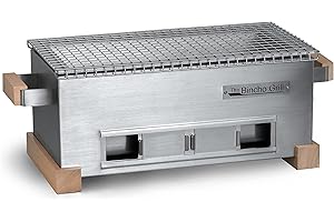 MG-168 Binchotan Charcoal Grill, Japanese Style Hibachi Tabletop BBQ