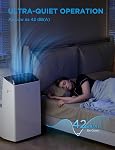 Midea Duo climatiseur portable ultra silencieux de 14000 BTU (12000 BTU SACC) avec inverter, refroidit jusqu'à 550 pi², fonctionne avec Alexa/Google Assistant, comprend télécommande et kit de fenêtre, blanc