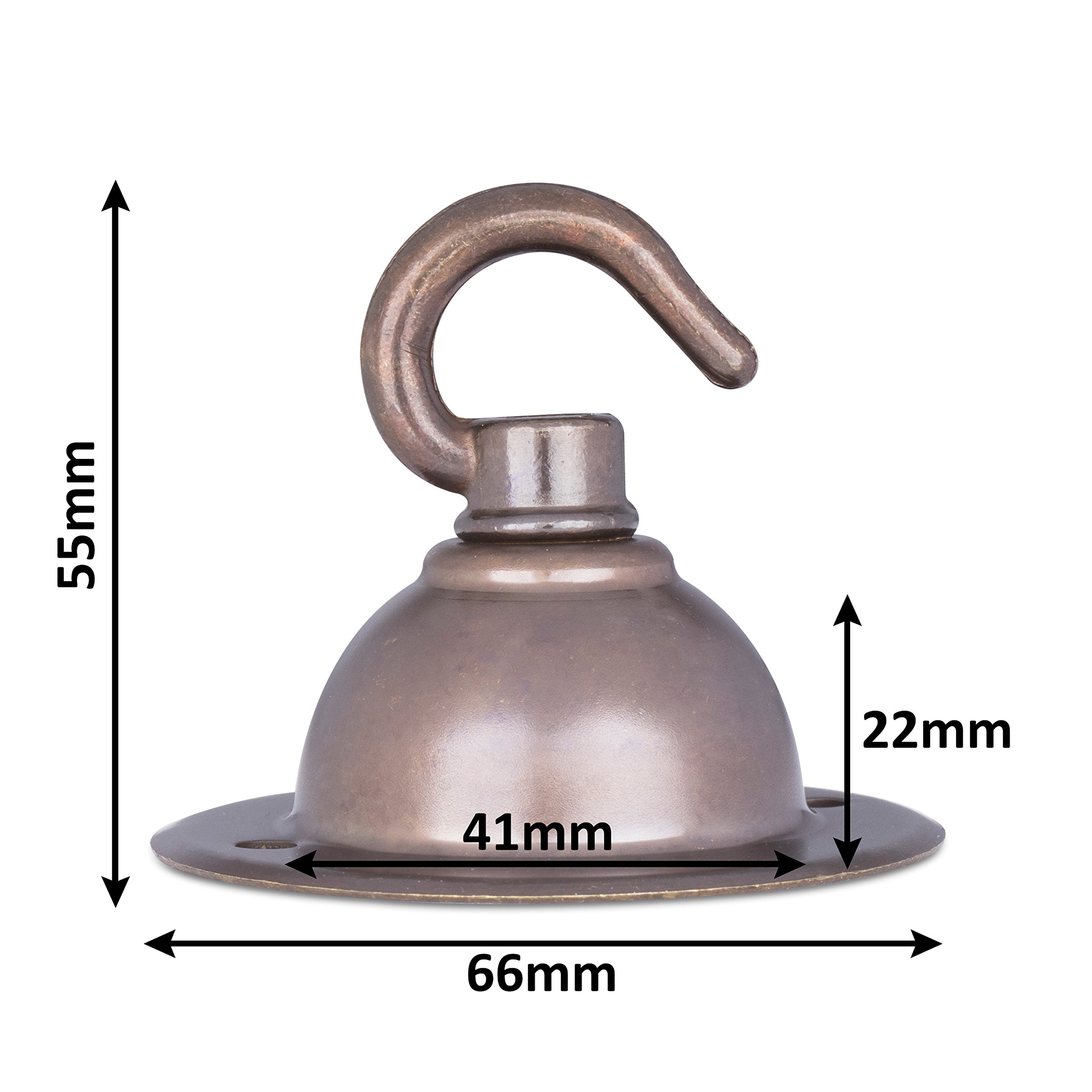Deckenbaldachin Messing - Mit Haken Und Zugentlastung Old English