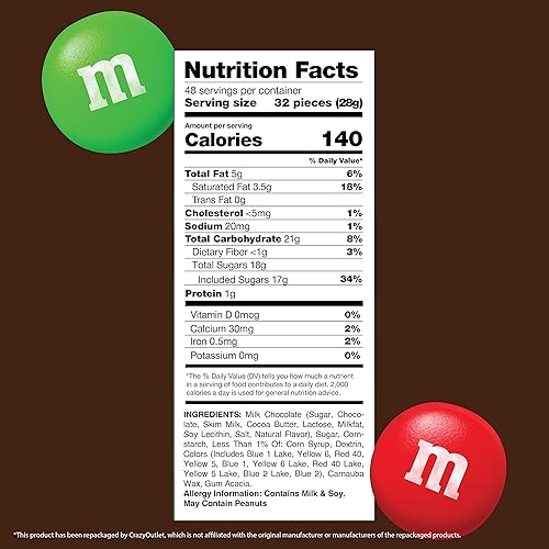 Miniatura 5 de M&M's - Caramelos de chocolate con leche, paquete a granel de 3 libras