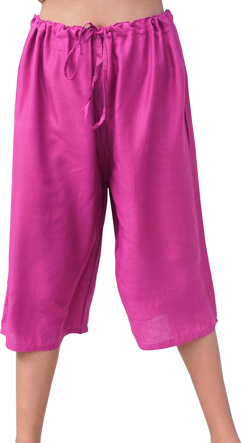 Full Funk Short Pull-String Light Viscose Rayon Lounge Lizard Pants