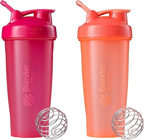 Paquete de 2 botellas mezcladoras clásicas Blender Bottle con presilla en la parte superior de 28 onzas los colores pueden variar 28 pz paquete de 2 Paquete de 2 botellas mezcladoras clásicas Blender Bottle con presilla en la parte superior de 28 onzas los colores pueden variar 28 pz paquete de 2