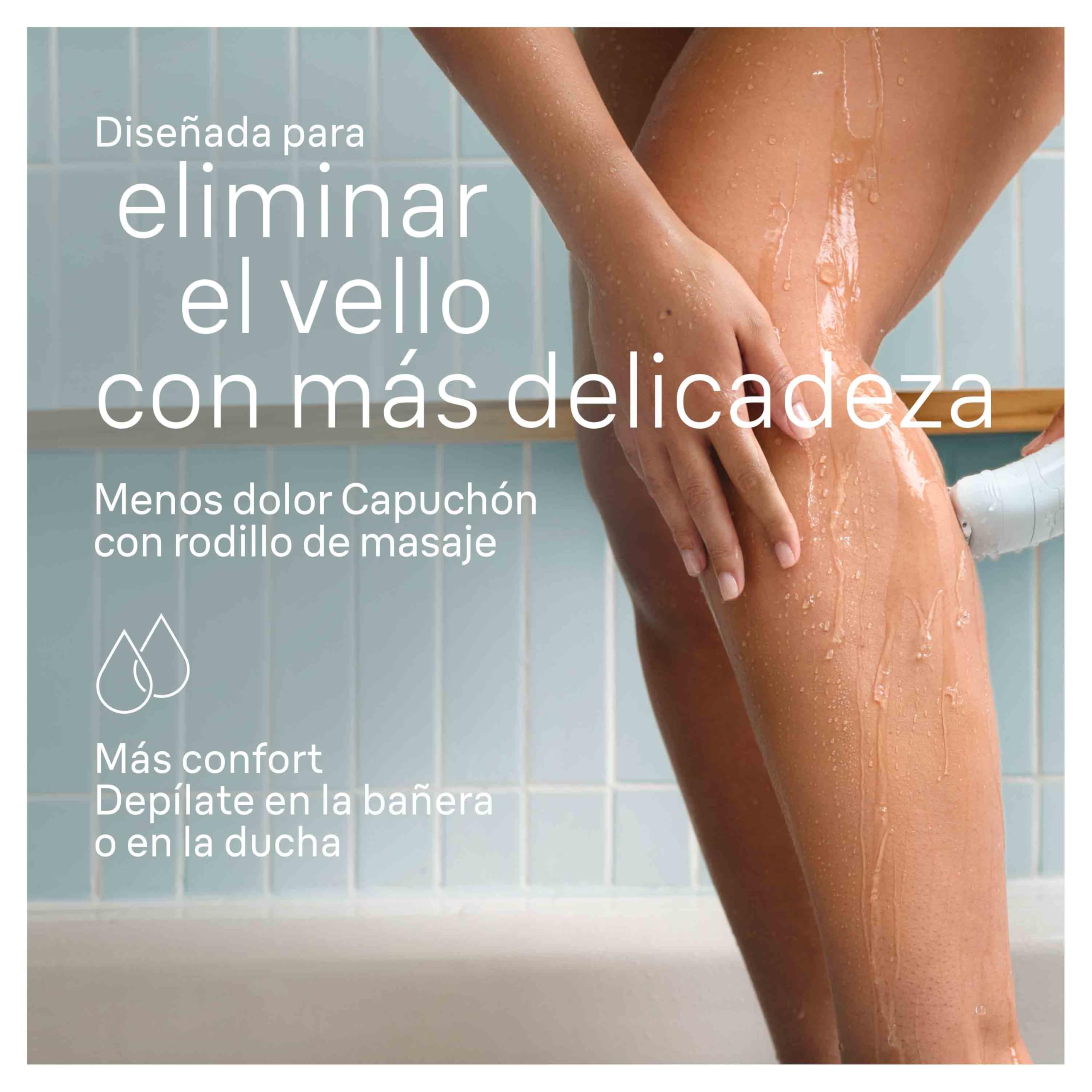 Braun Depiladora Eléctrica Mujer Silk-épil 5, Depiladora Corporal con Cabezal de Rasuradora Y Cepillo de Exfoliación, Resistente al Agua, Depila, Rasura Y Exfolia, 5-060, Blanco/Flamenco