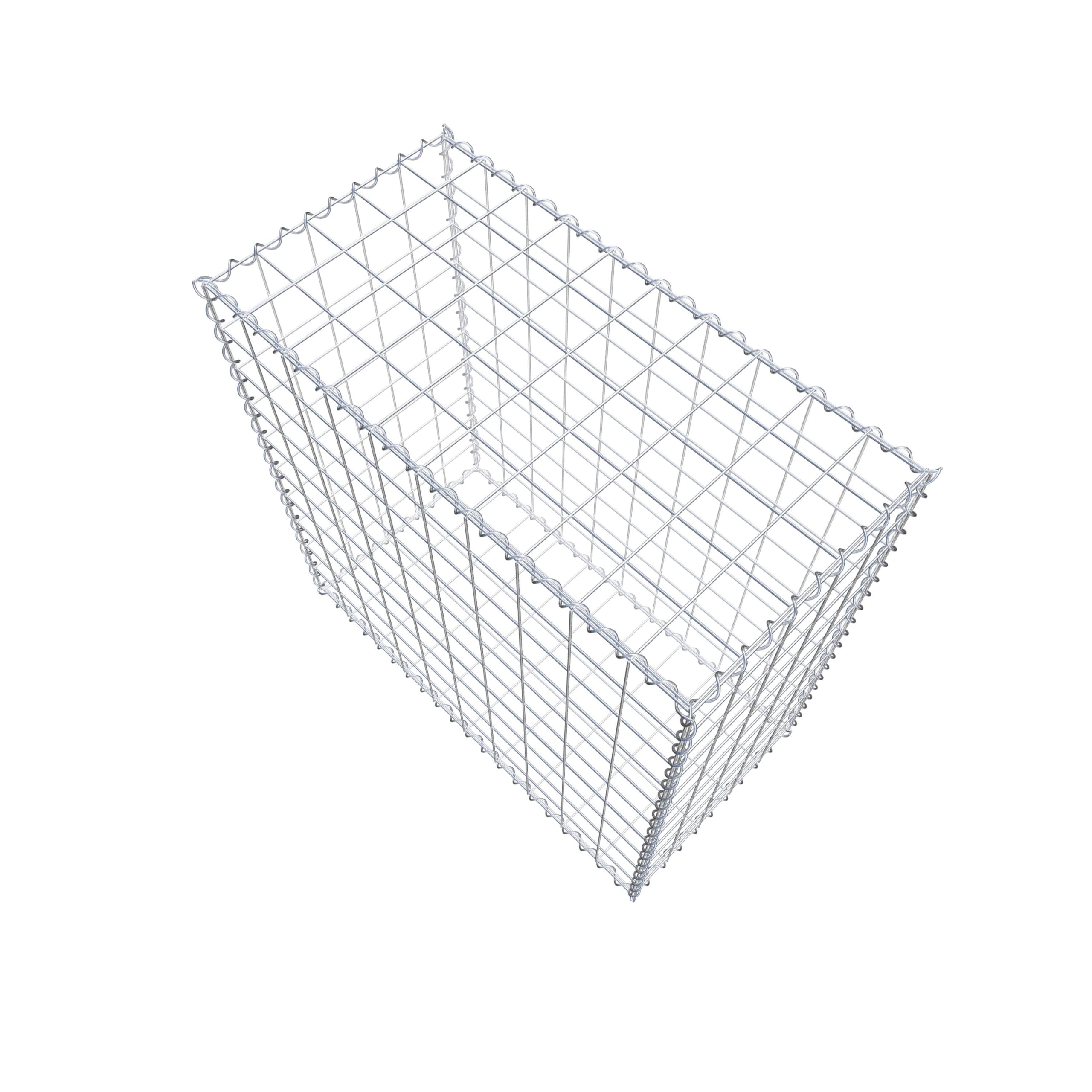 GABIONA - Gavión de 100 x 100 x 50 cm - Galvanizado y resistente a la intemperie - Cesta de gaviones robusta con malla de 10 x 10 cm