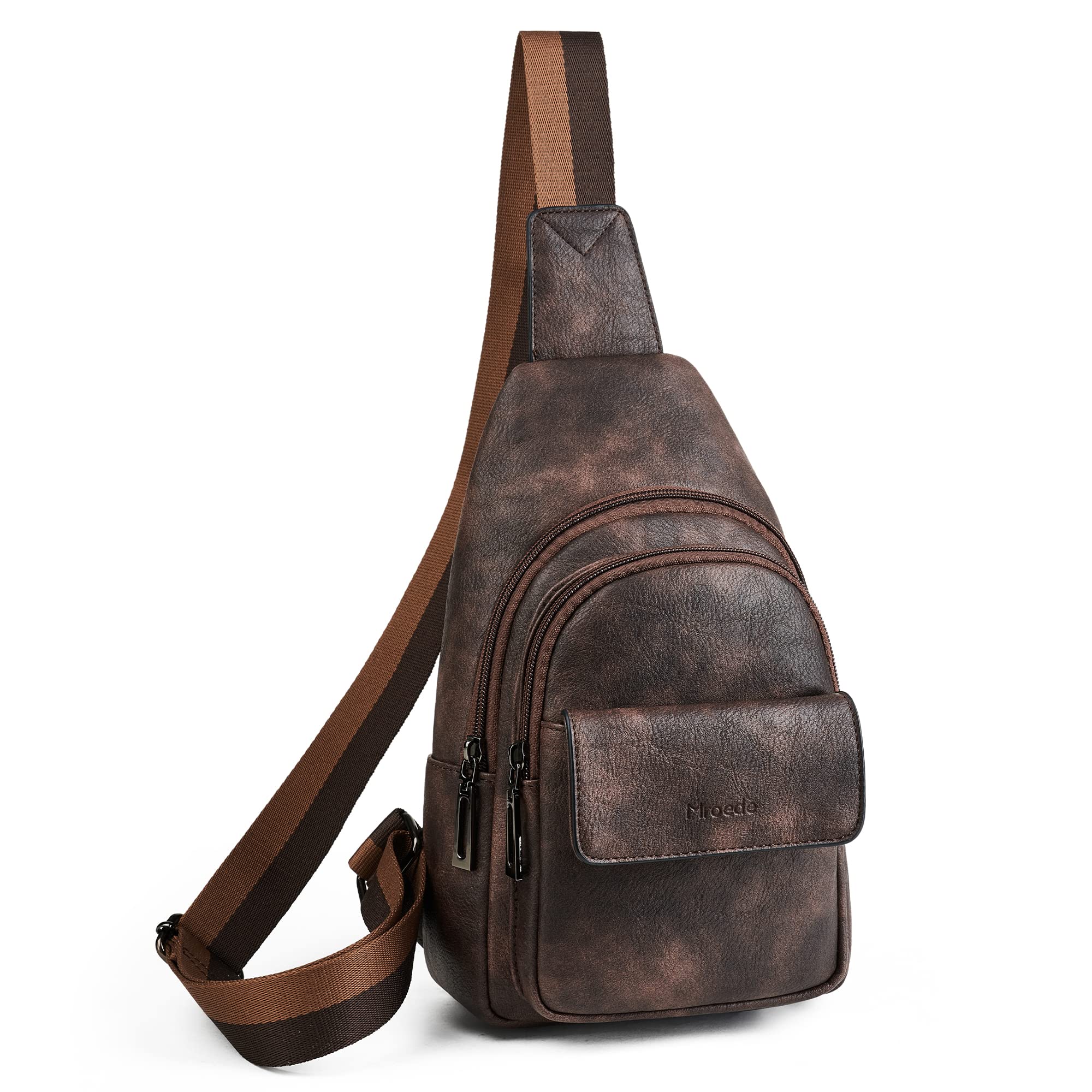 Mroede Sling Bag Crossbody Bags for Women Small Cross Body Bag Fanny Packs Chest Sling Purse for Daily Travel Leisure Sport