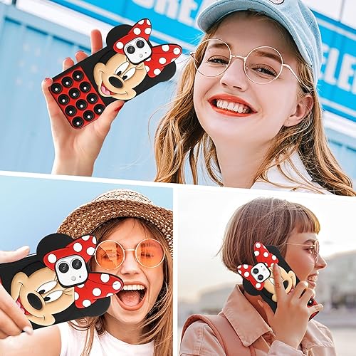 Miniatura 6 de oqpa Funda para iPhone 1212 Pro con diseño de personajes 3D de dibujos animados para niñas, mujeres, adolescentes, funda Kawaii única divertida y