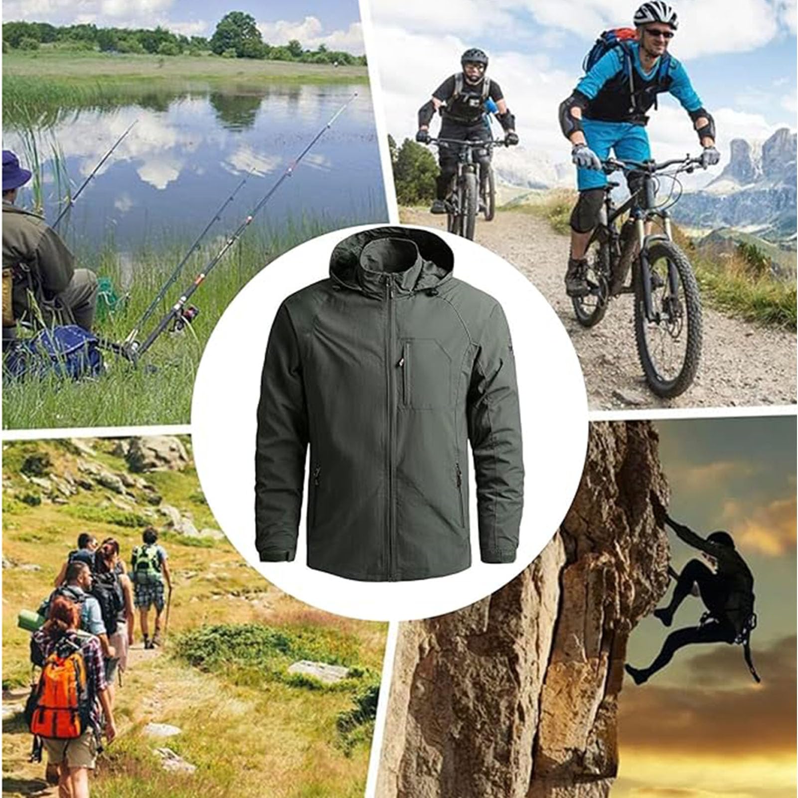Męska kurtka przeciwdeszczowa bluzy z kapturem dla H.or.d.e Outdoor Softshell kurtki męskie płaszcze przeciwdeszczowe topy wiatrówka lekka kurtka z kapturem